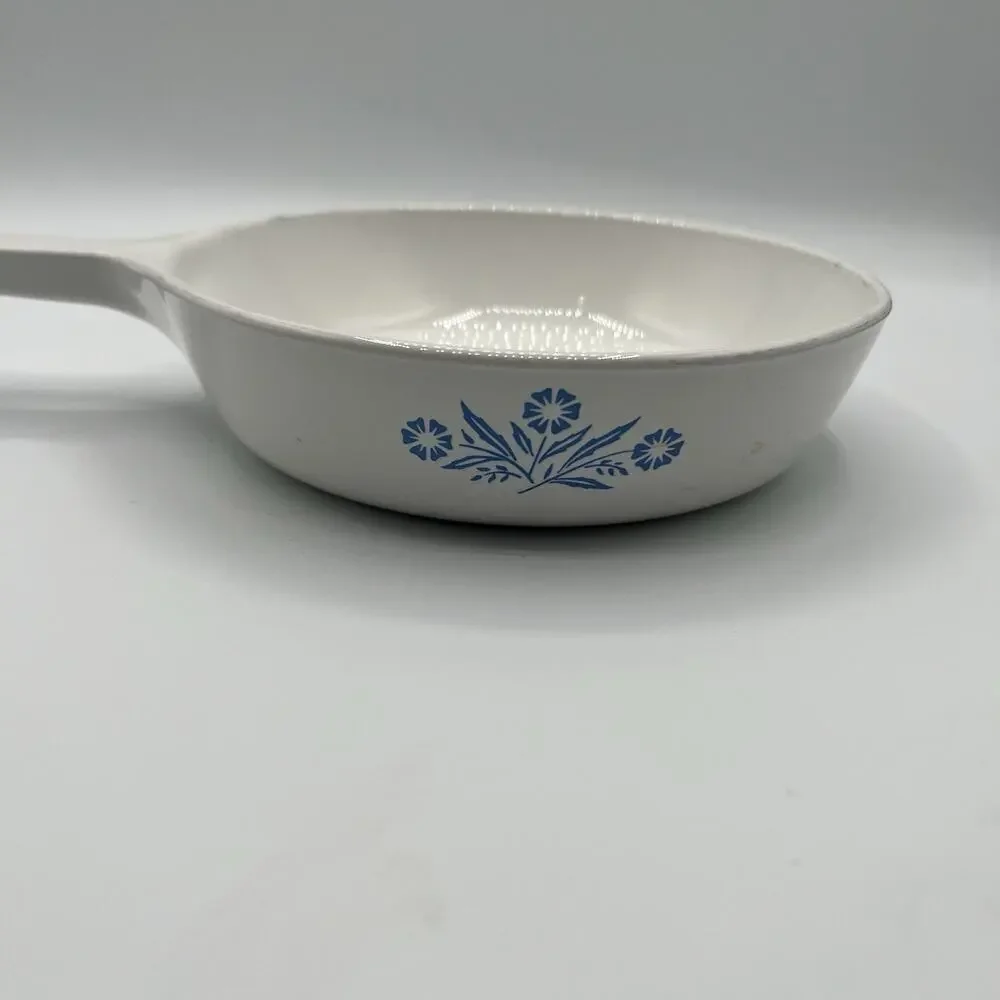 Vintage CorningWare Blue Cornflower P-83-B 6.5” Skillet Frying Pan w/ Lid